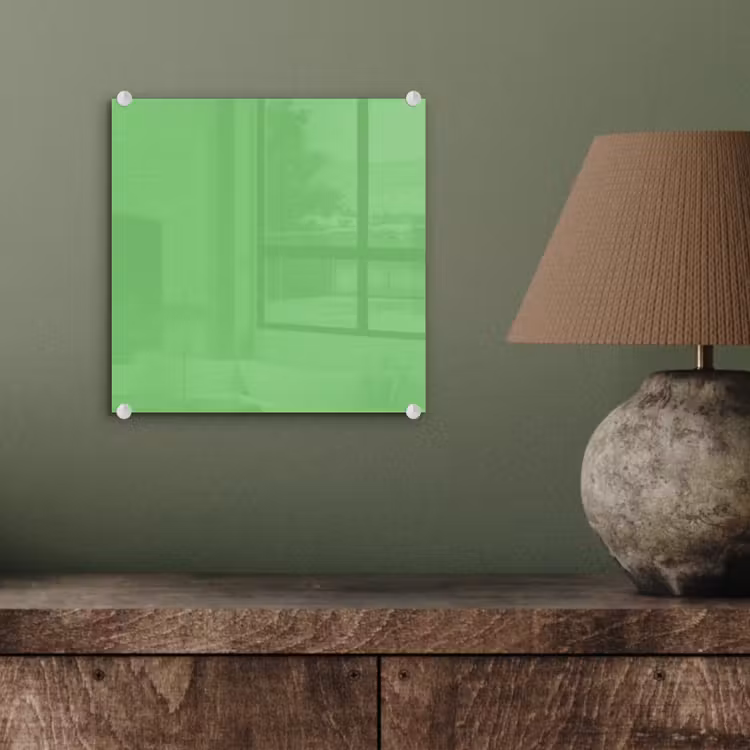 Glas schilderij - Meadow - Green - Groen — 4