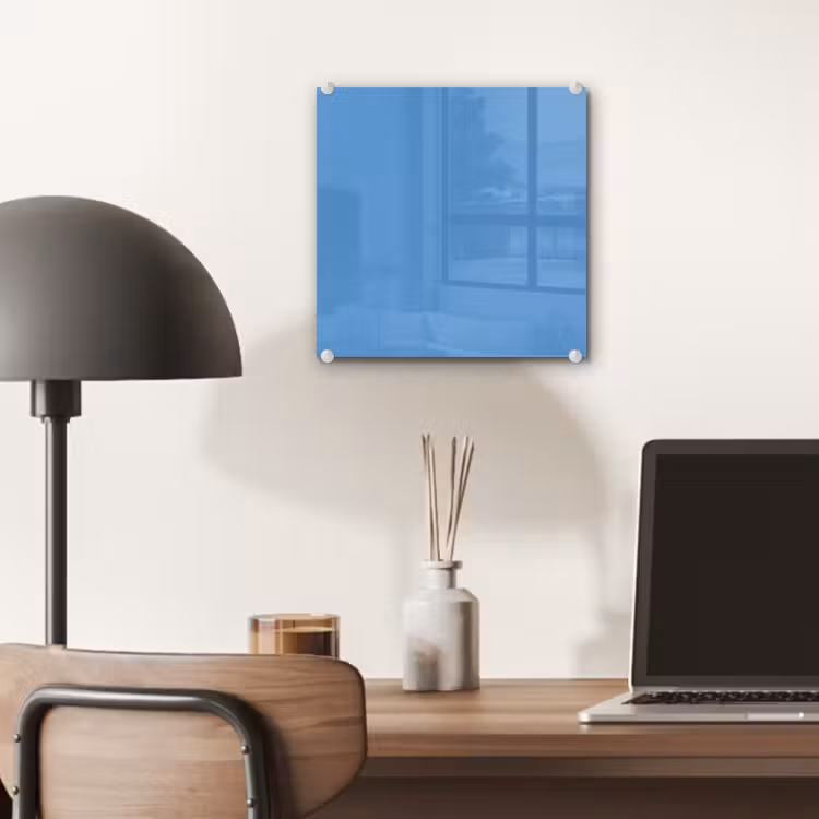 Glas schilderij - Cornflower - Blue - Blauw — 7
