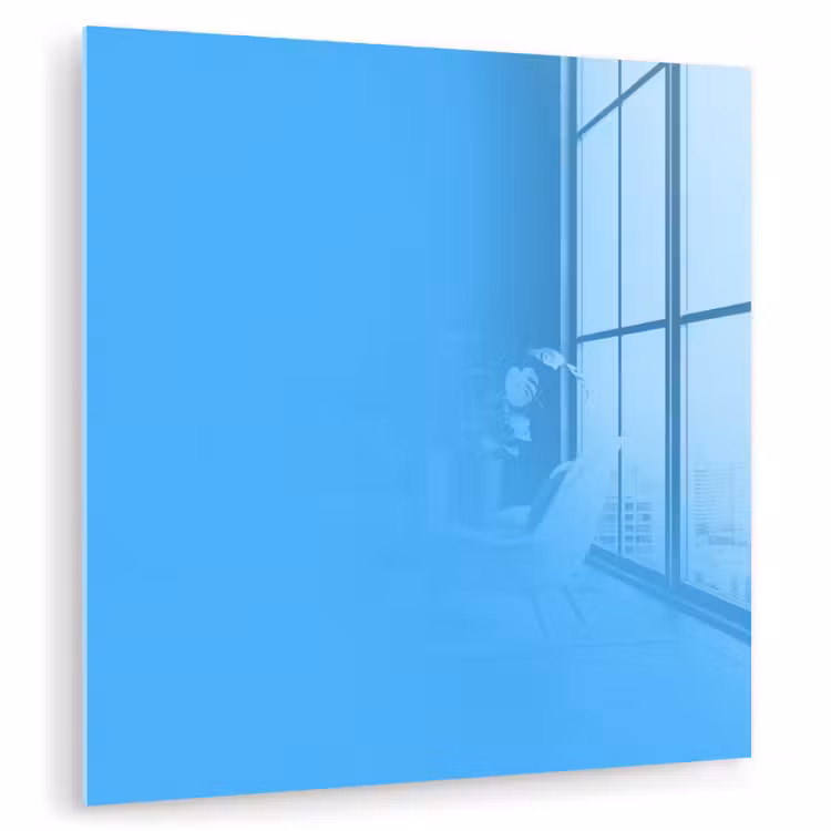 Glas schilderij - Sky - Blue - Blauw — 1