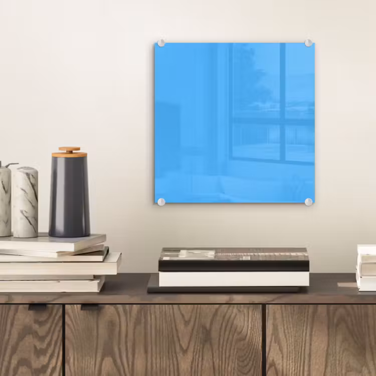 Glas schilderij - Sky - Blue - Blauw — 2