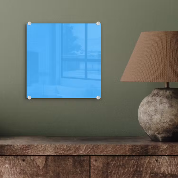 Glas schilderij - Sky - Blue - Blauw — 4