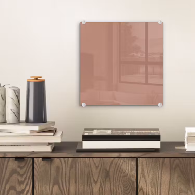 Glas schilderij - Earthy - Blusher - Roze — 2