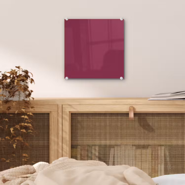 Glas schilderij - Deep - Rasberry - Rood — 5