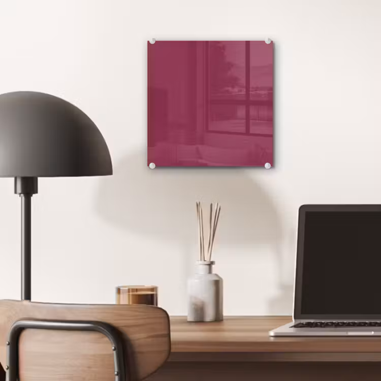 Glas schilderij - Deep - Rasberry - Rood — 7