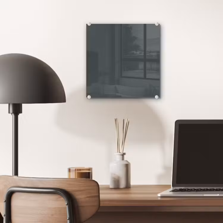 Glas schilderij - Slate - Millstone - Grijs — 7