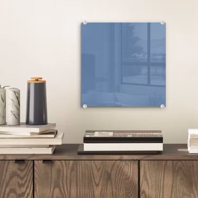 Glas schilderij - Denim - Breeze - Blauw — 2