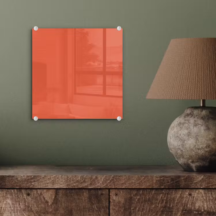 Glas schilderij - Rustic - Clay - Oranje — 4