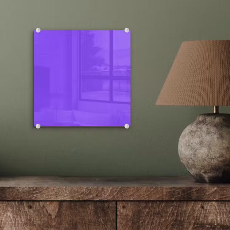 Glas schilderij - Vivid - Violet - Paars — 4