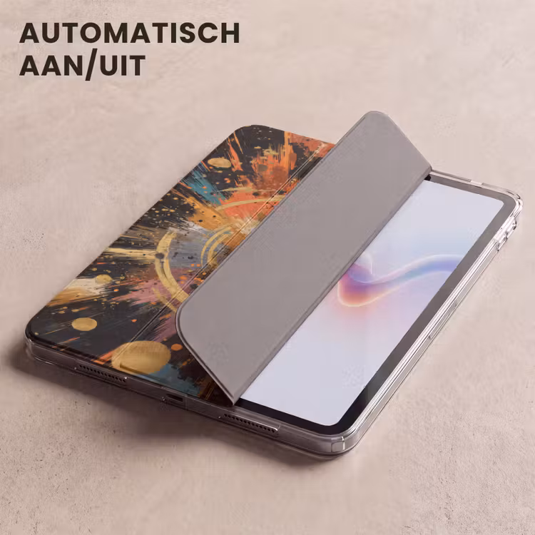 iPad hoes - Explosie - Verfstructuur - Goud - Abstract — 4