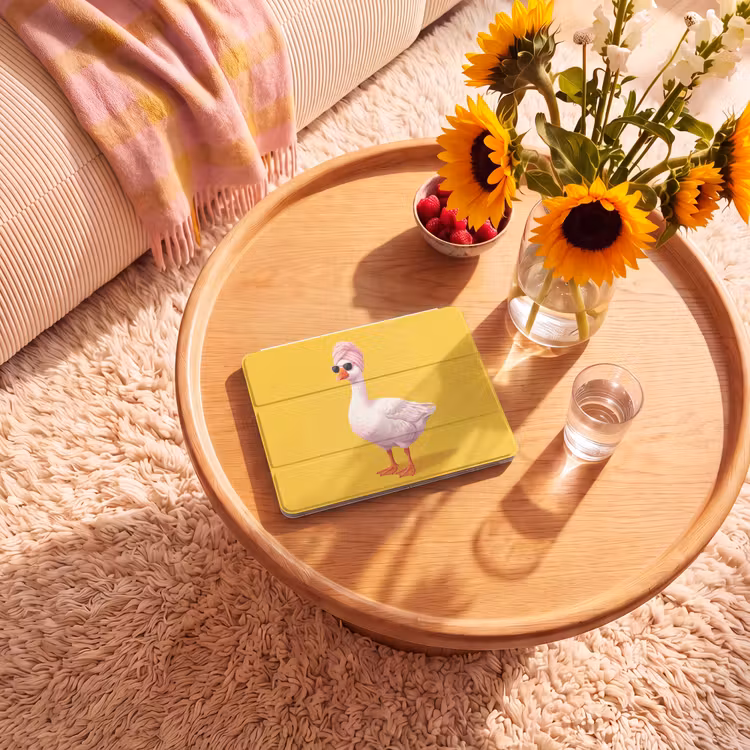 iPad hoes - Eend - Zonnebril - Geel — 2