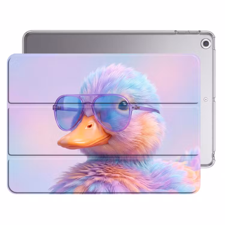 iPad hoes - Eend - bril - Pastel — 1