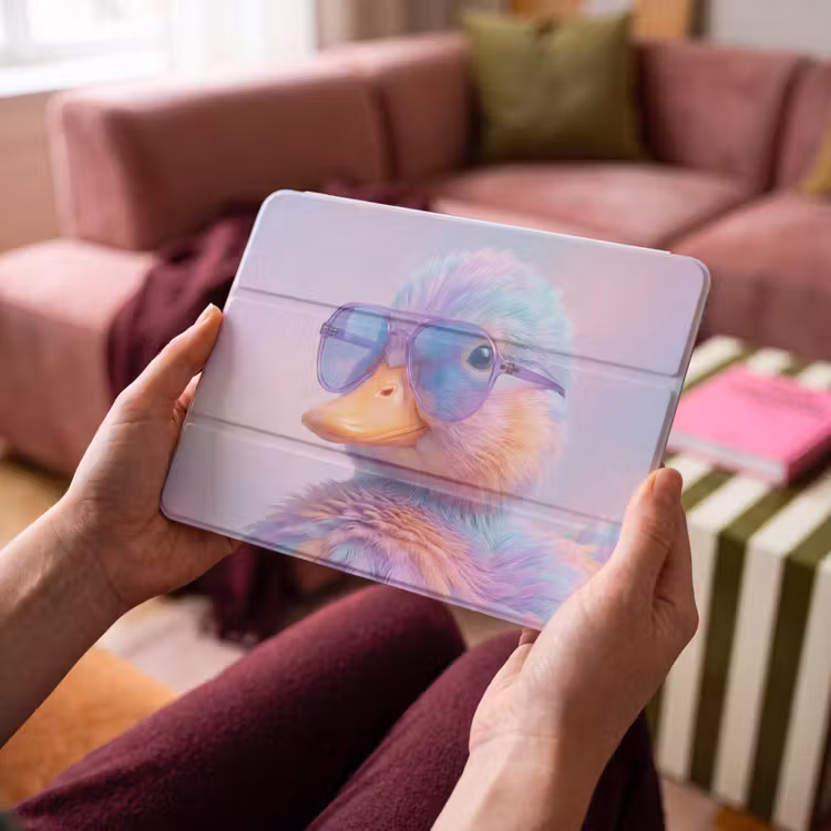 iPad hoes - Eend - bril - Pastel — 3