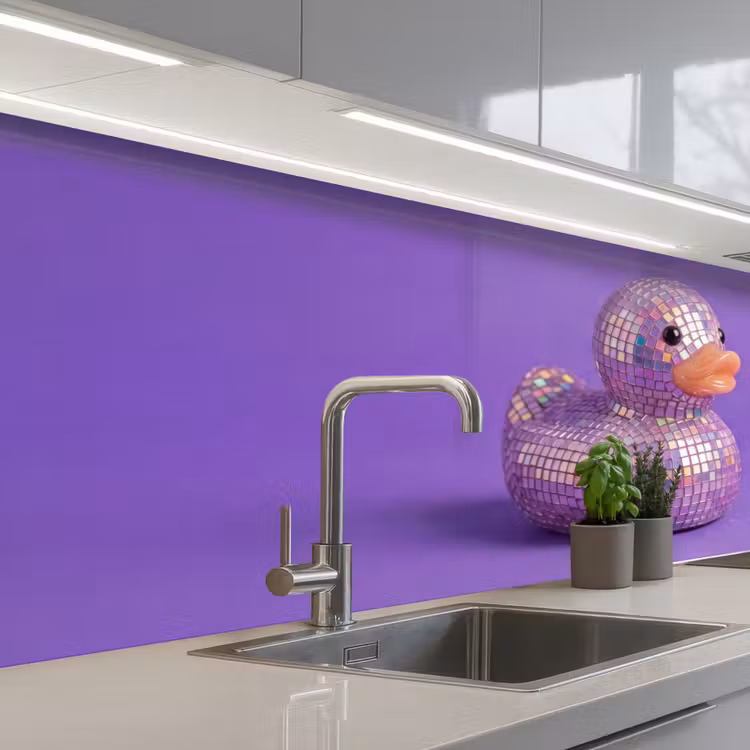 Keuken achterwand - Disco - Eend - Paars — 2