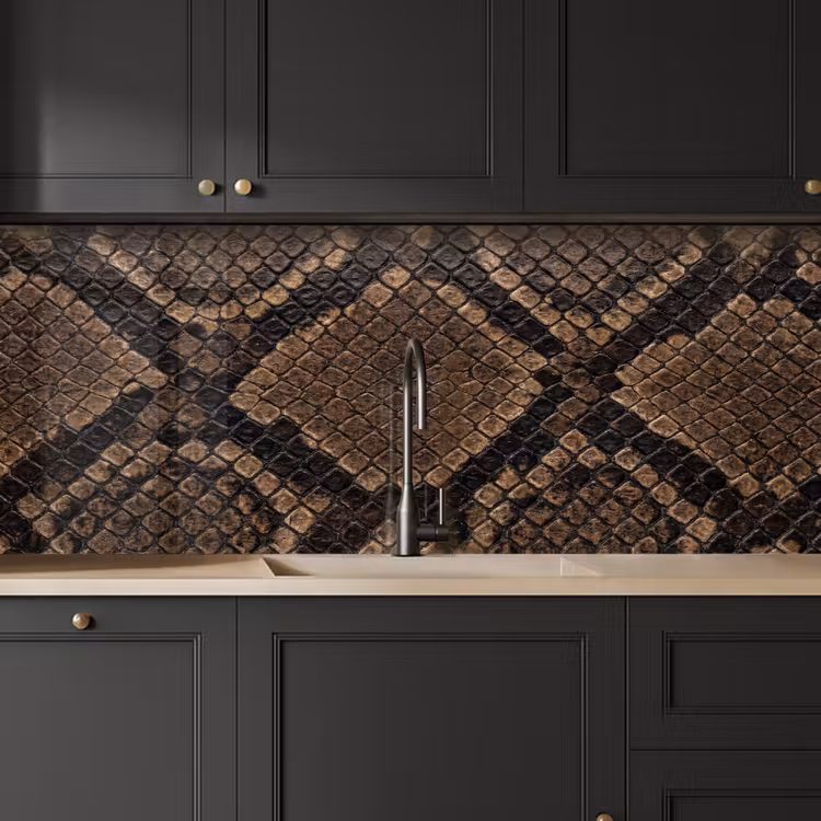 Keuken achterwand - Python - Schubben - Brons — 6