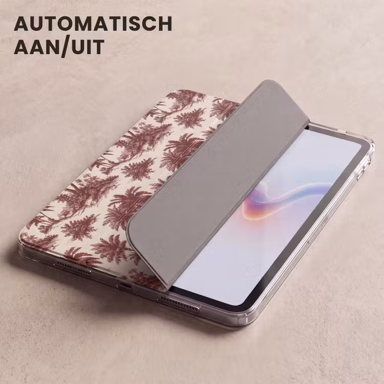 iPad hoes - Tropisch - Geometrisch - Bordeauxrood — 4