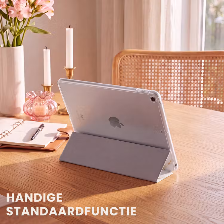 iPad hoes - Wit - Goud - Marmer - Aders — 5