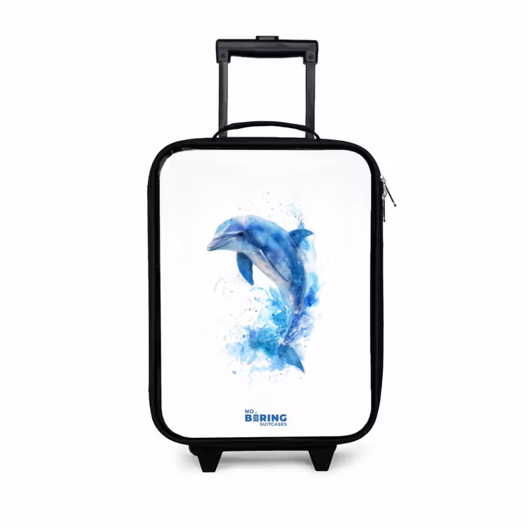 Kinderkoffer - Springende blauwe dolfijn — 1
