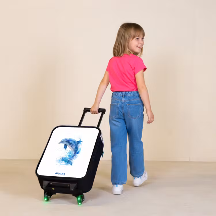 Kinderkoffer - Springende blauwe dolfijn — 2