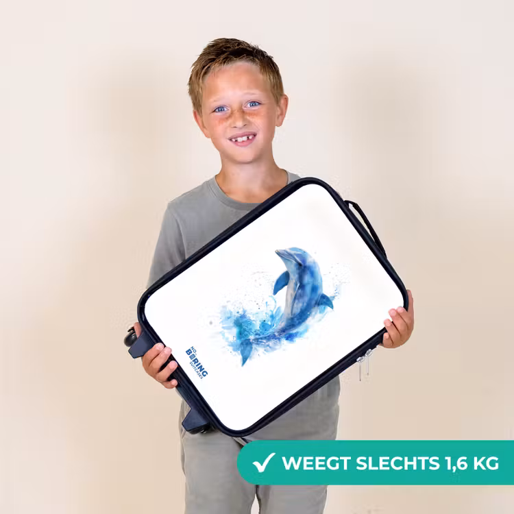 Kinderkoffer - Springende blauwe dolfijn — 3