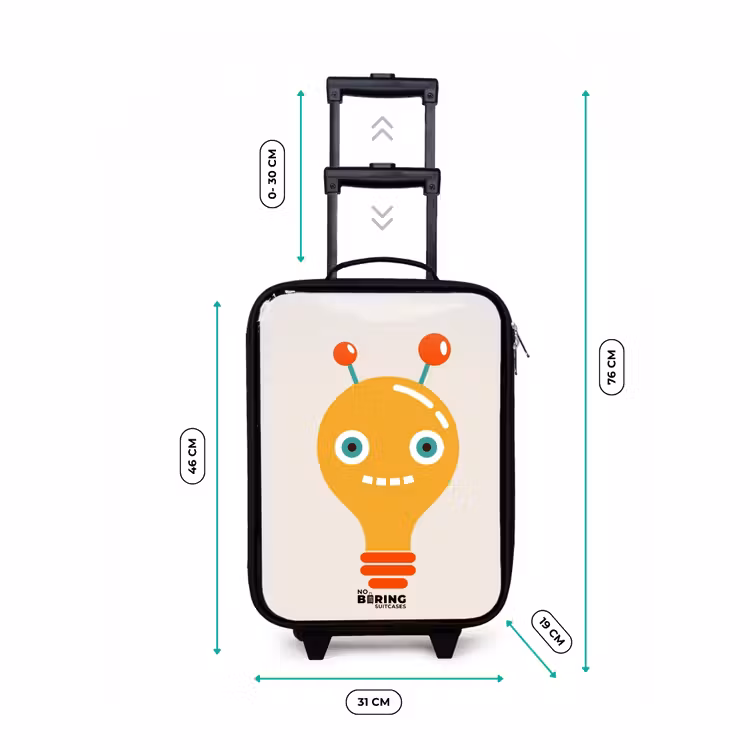 Kinderkoffer - Gloeilamp robot met grote ogen — 6