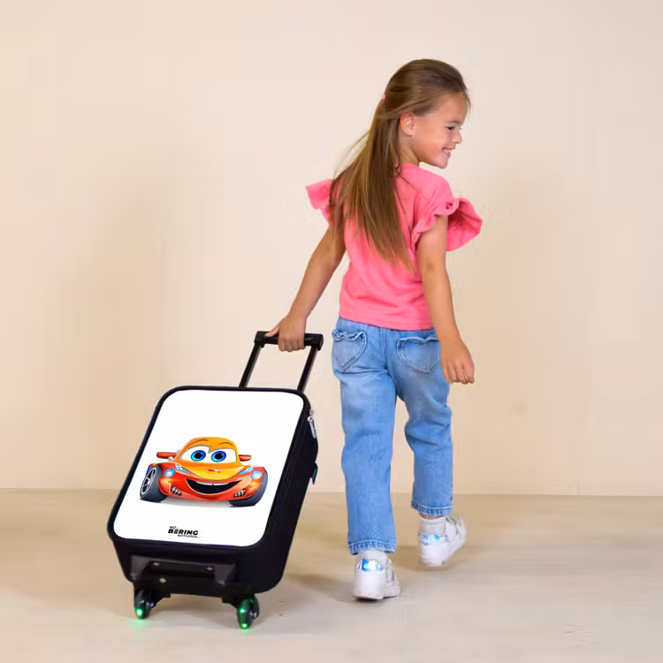 Kinderkoffer - Raceauto met gezicht — 2