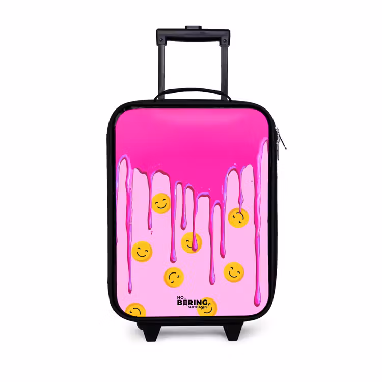 Kinderkoffer - Verf - Smiley - Roze — 1