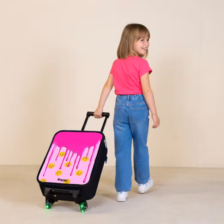Kinderkoffer - Verf - Smiley - Roze — 2