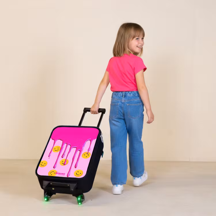 Kinderkoffer - Verf - Smiley - Roze — 2