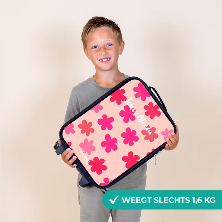 Kinderkoffer - Roze bloemen — 3