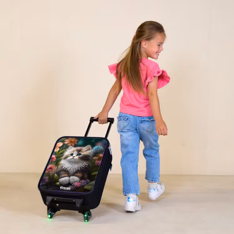 Kinderkoffer - Kitten tussen bloemen — 2