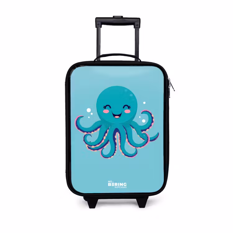 Kinderkoffer - Octopus - Water - Blauw — 1