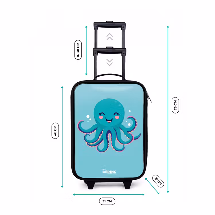 Kinderkoffer - Octopus - Water - Blauw — 7