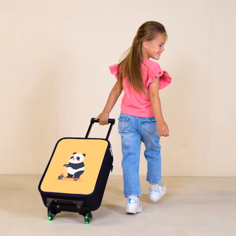 Kinderkoffer - Panda - Step - Geel — 2