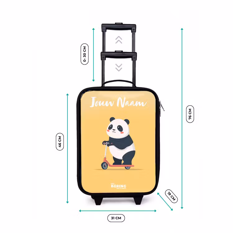 Kinderkoffer - Panda - Step - Geel — 7