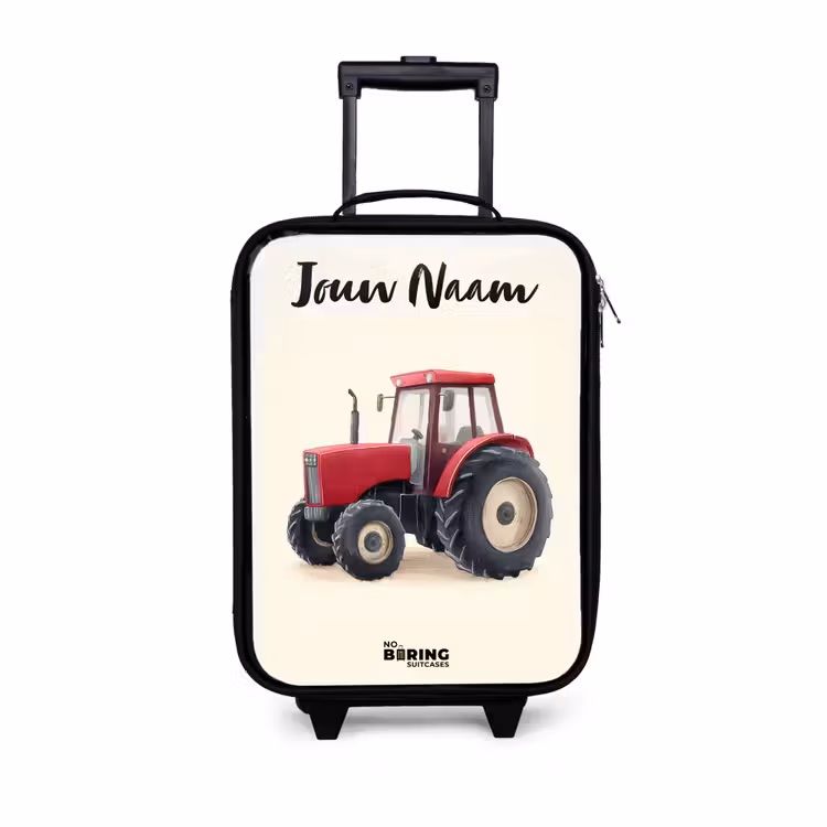 Kinderkoffer - Tractor - Getekend - Rood — 1