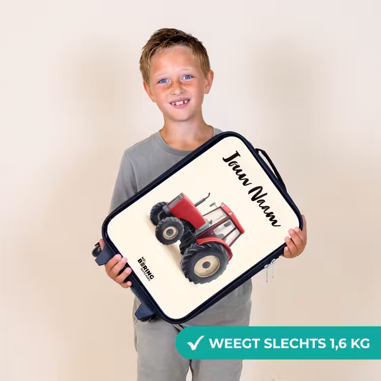 Kinderkoffer - Tractor - Getekend - Rood — 3