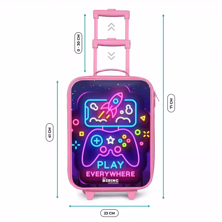 Kinderkoffer - Roze - Neonbord met controller — 5