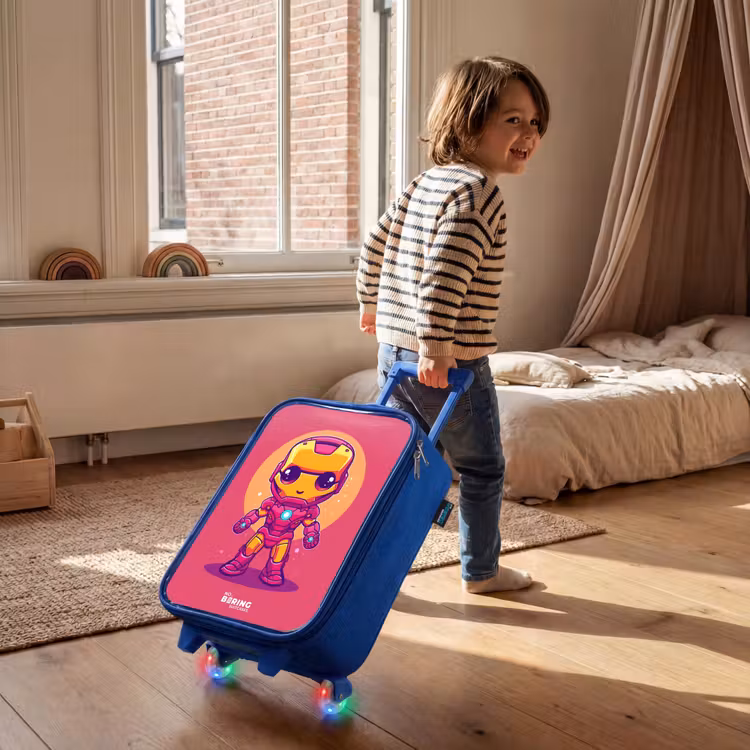 Kinderkoffer - Blauw - Roze ranger — 3
