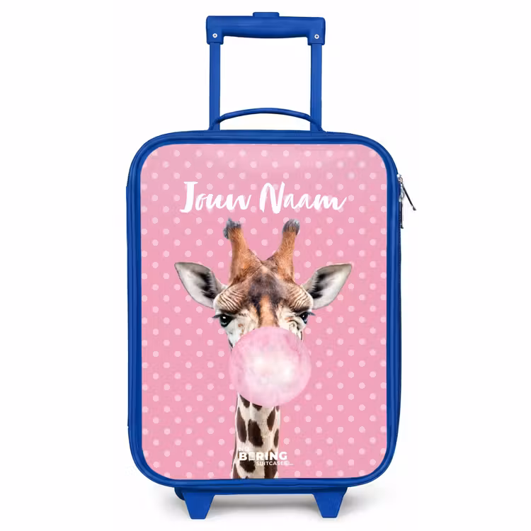 Kinderkoffer met naam - Blauw - Bubblegum Billy — 1