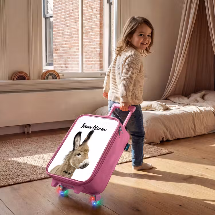 Kinderkoffer met naam - Roze - Eddy Ezel — 3
