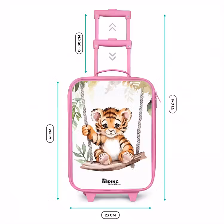 Kinderkoffer - Roze - Timo tijger — 5