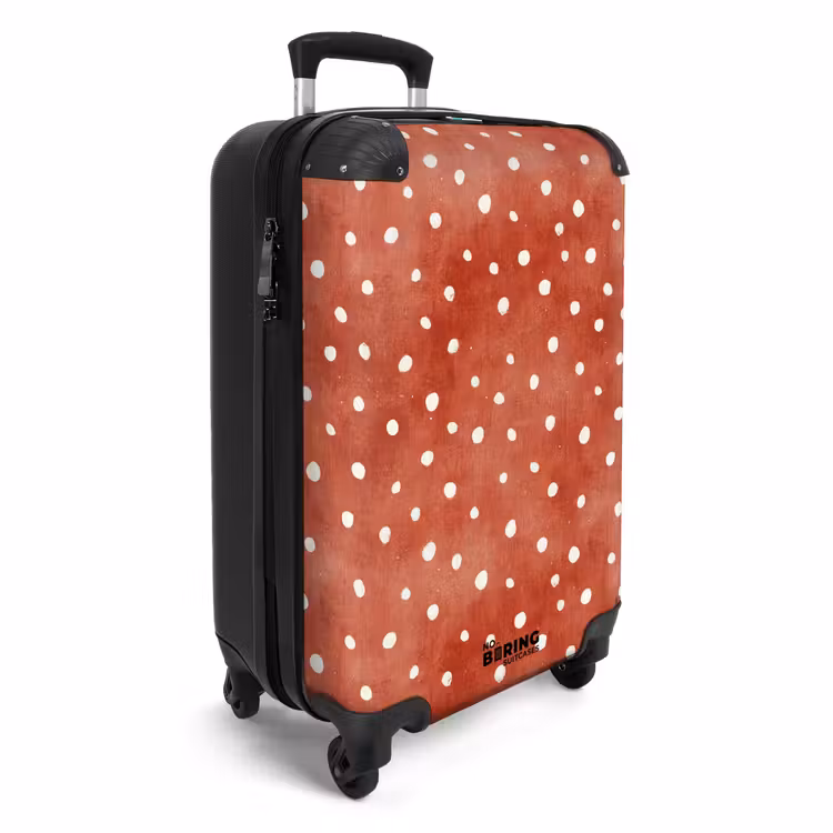 Koffer - Stippen patroon rood — 4