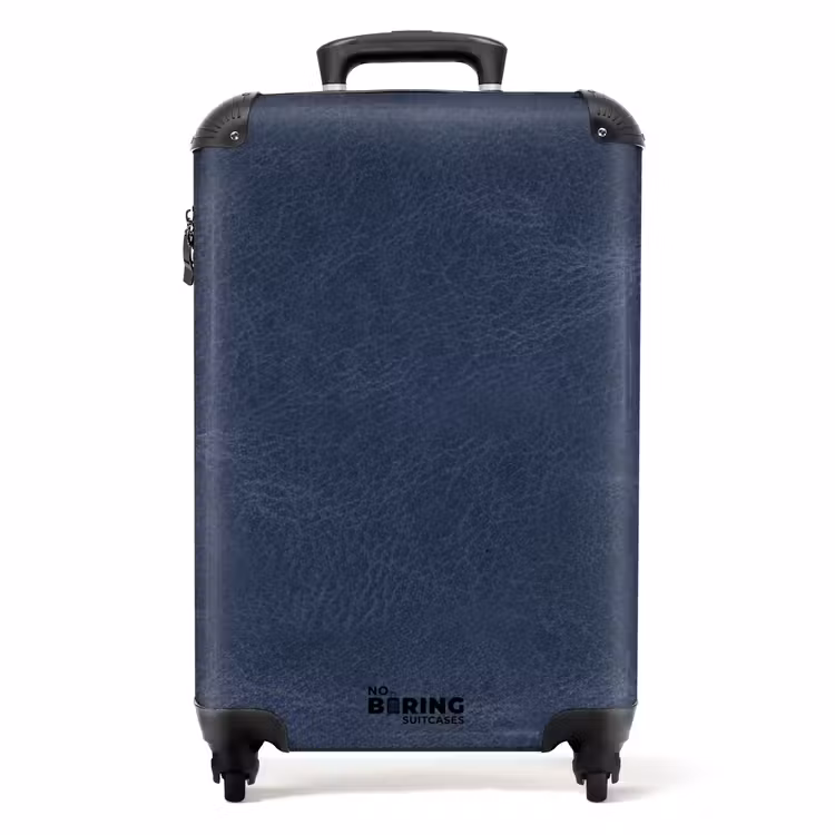 Koffer - Lederen look donker blauw — 1