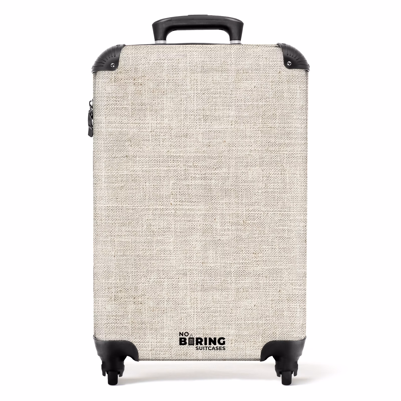 Koffer - Linnen - Textuur - Beige — 1