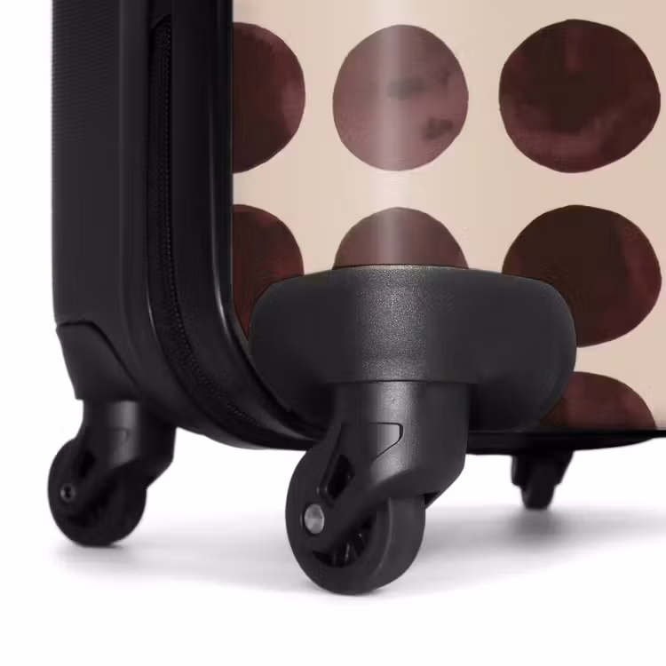 Koffer - Stippen - Patroon - Bruin — 6