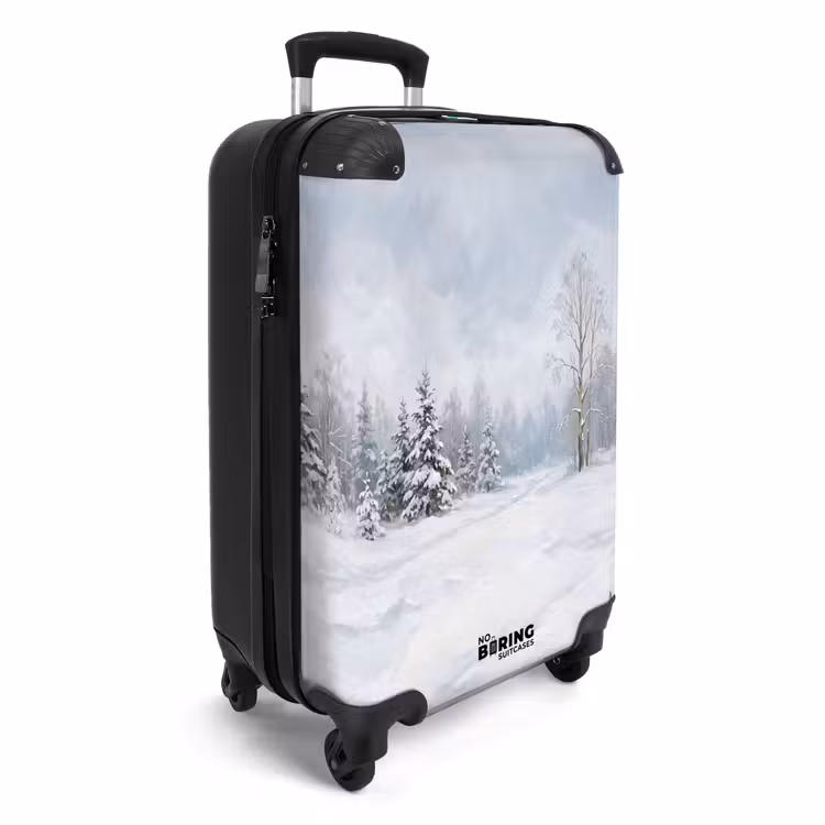 Koffer - Bospad - Dennen - Sneeuw - Winter - Rustgevend — 4