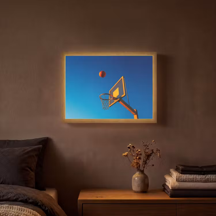 Lightbox - Wandlamp - Basketbal -  Lucht - Ring — 3