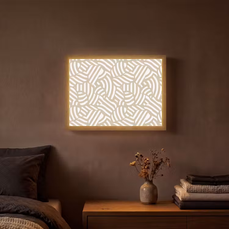 Lightbox - Wandlamp - Abstract - Modern - Beige — 3