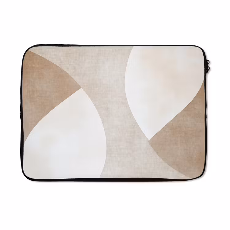 Laptophoes - Bruin - Japandi - Abstract — 3