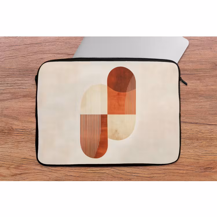 Laptophoes - Bogen - Beige - Vormen — 2